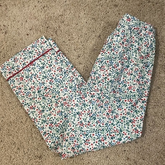 J crew girls multicolor cherry printed pajama bottoms - Picture 1 of 3